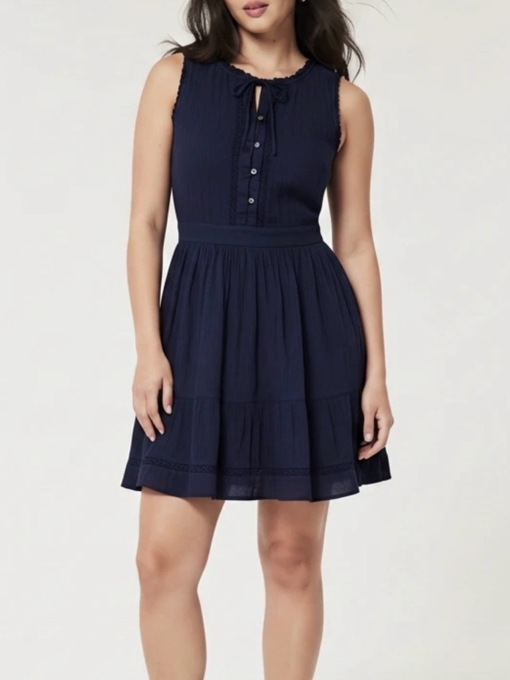 O'Neill Dark Grey Button Front Dress